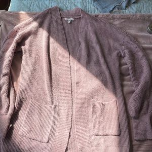 Mauve Cardigan Sweater
